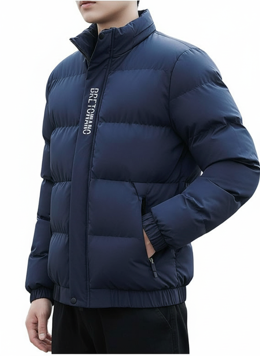 Veste Homme | Col Montant et Tissu Résistant au Vent