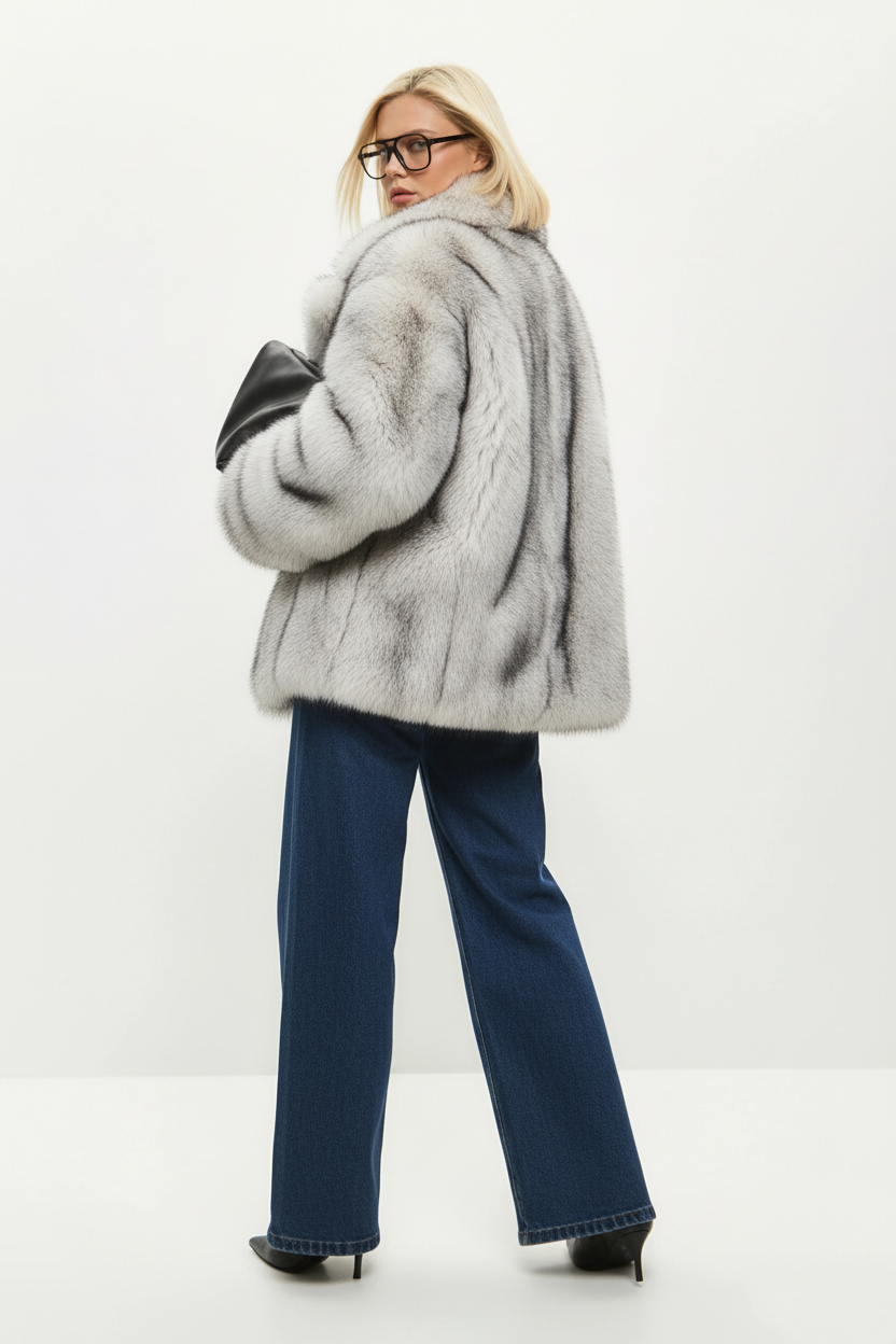 Manteau Femme en Fausse Fourrure | Style Hivernal Luxe avec Ceinture