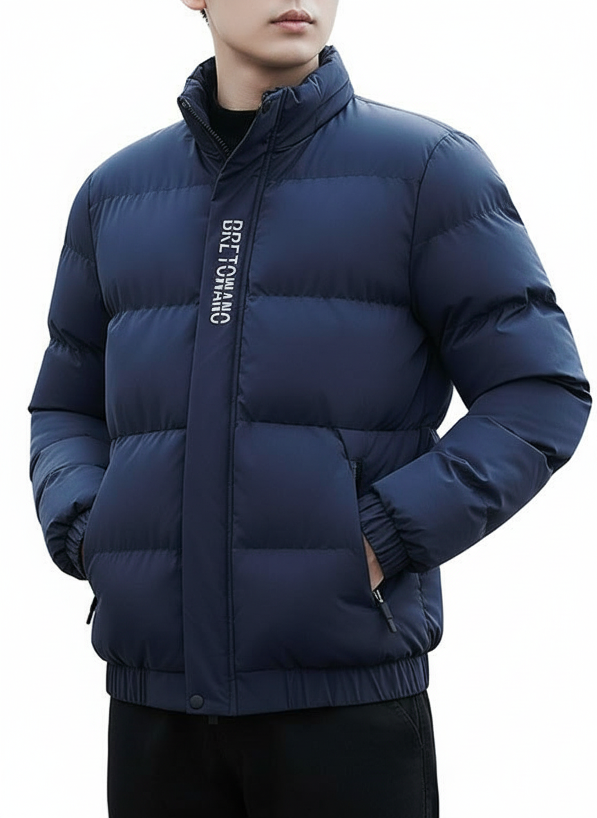 Veste Homme | Col Montant et Tissu Résistant au Vent