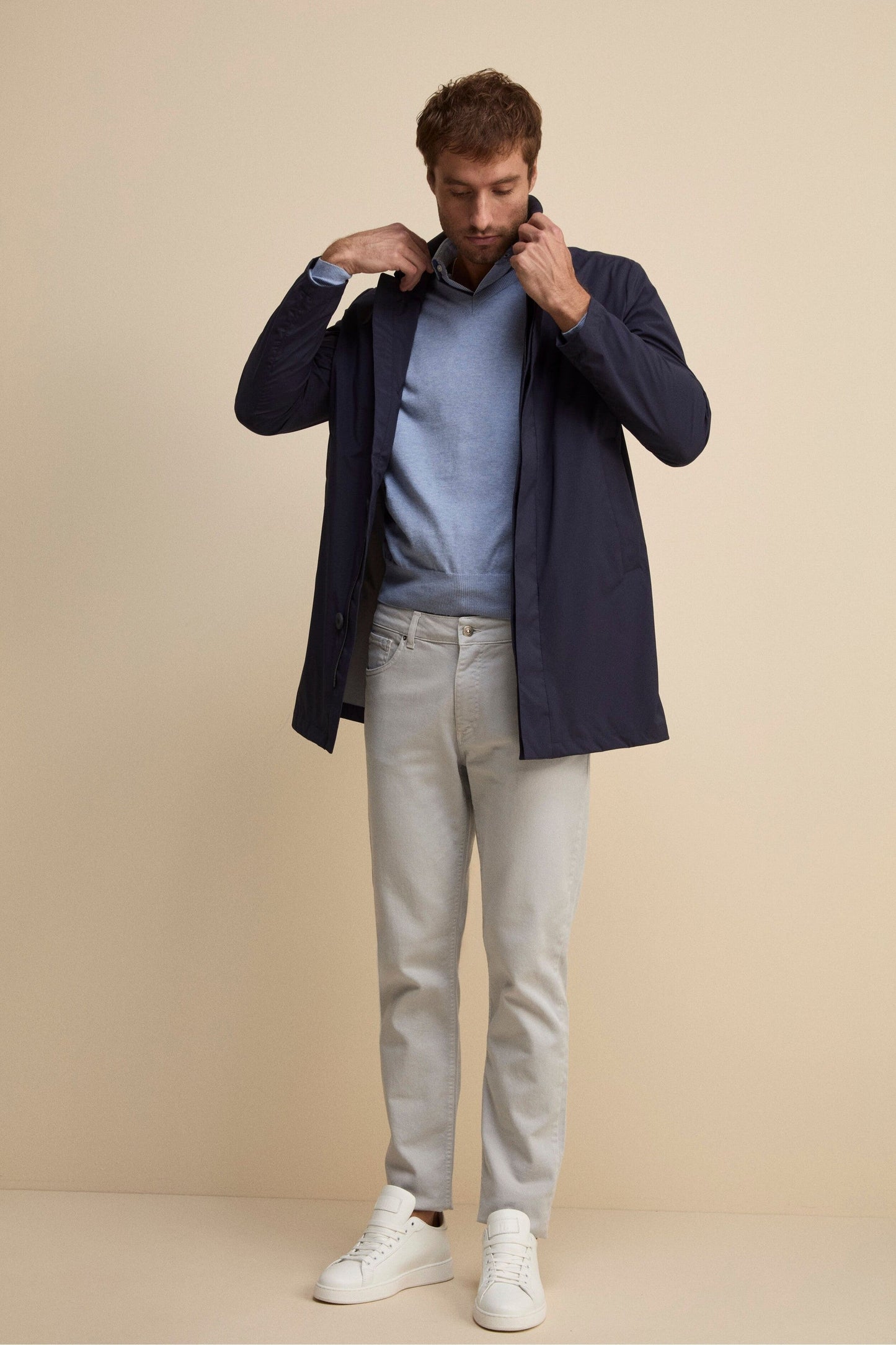 Trench Homme Bleu Marine | Style Classique & Moderne
