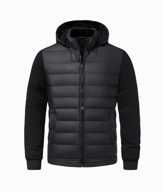 Veste Homme | Noir, Confort Hivernal et Style Moderne