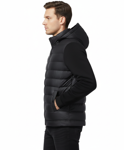 Veste Homme | Noir, Confort Hivernal et Style Moderne