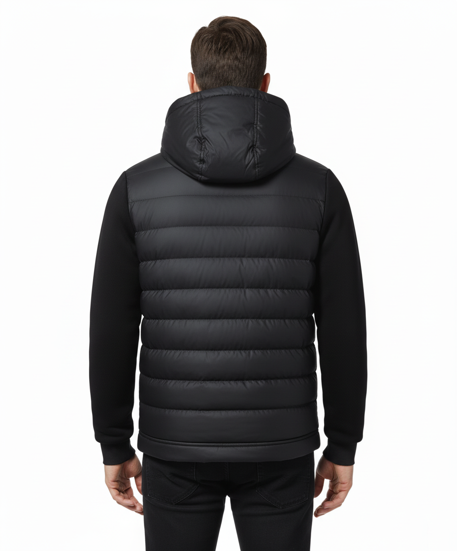 Veste Homme | Noir, Confort Hivernal et Style Moderne
