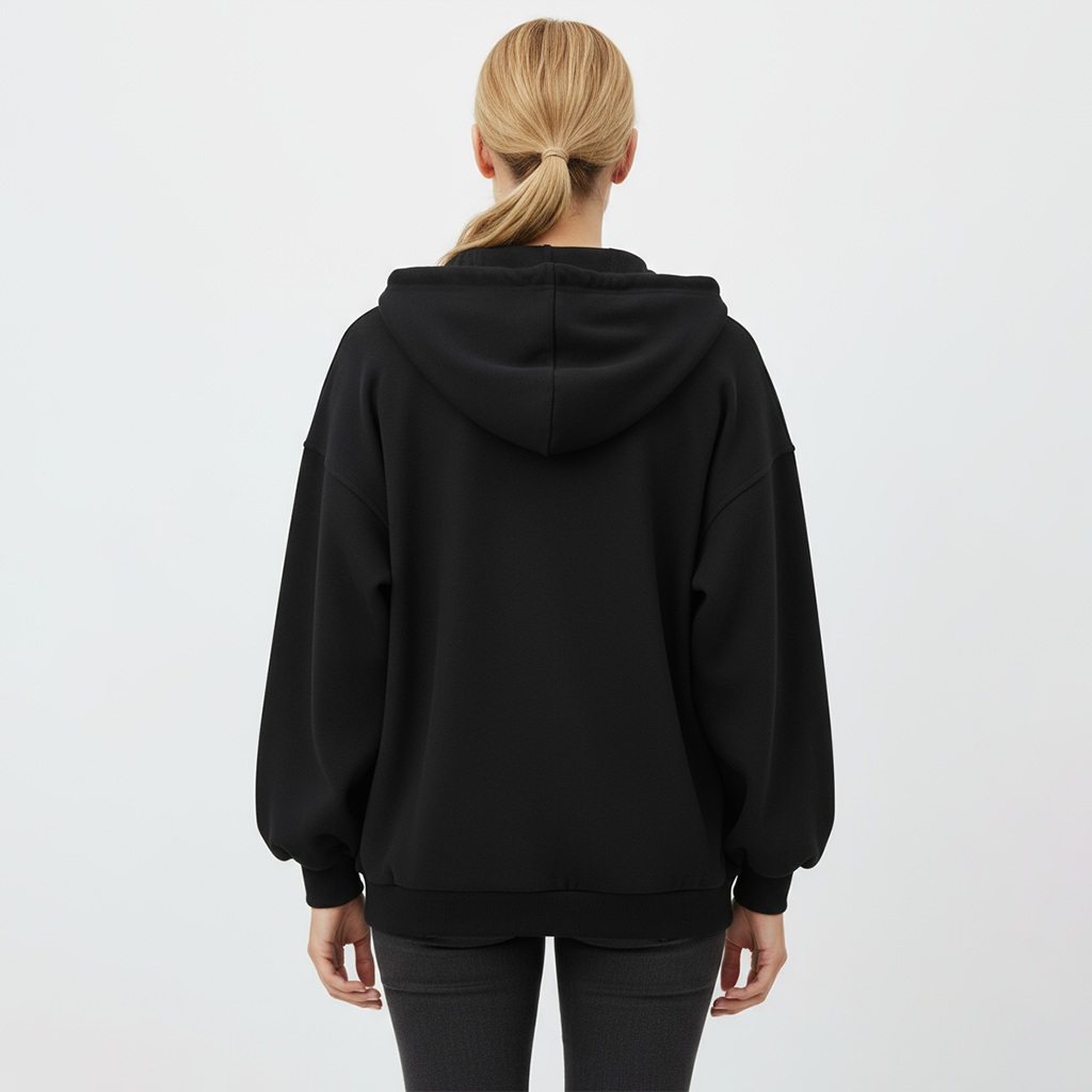 Veste d’Hiver Femme – Capuche & Fermeture Éclair