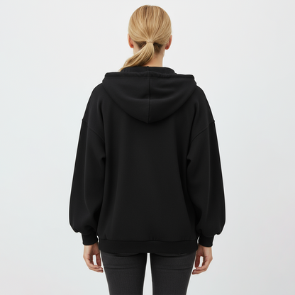 Veste d’Hiver Femme – Capuche & Fermeture Éclair