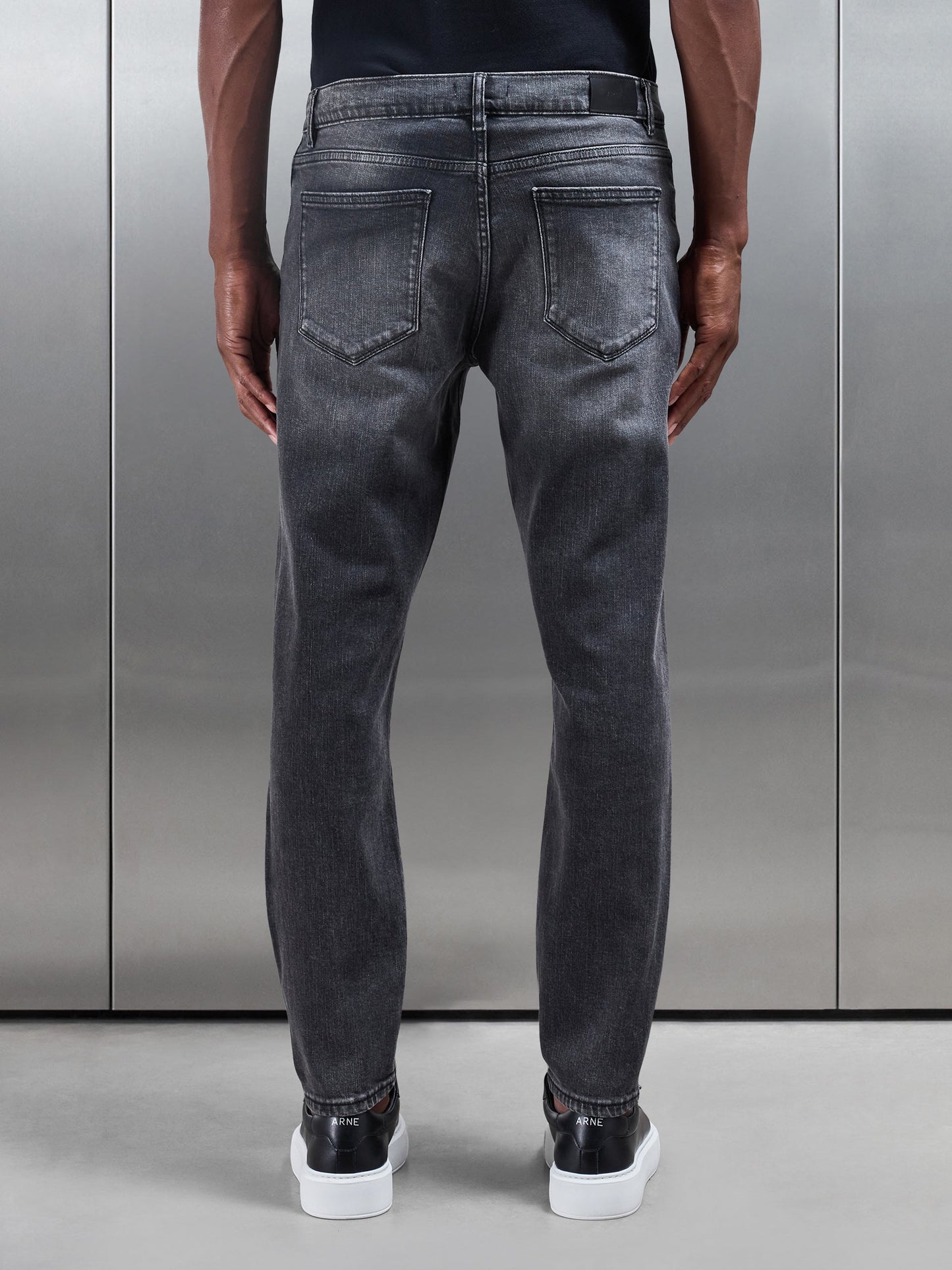 Jean Denim Slim Gris Délavé