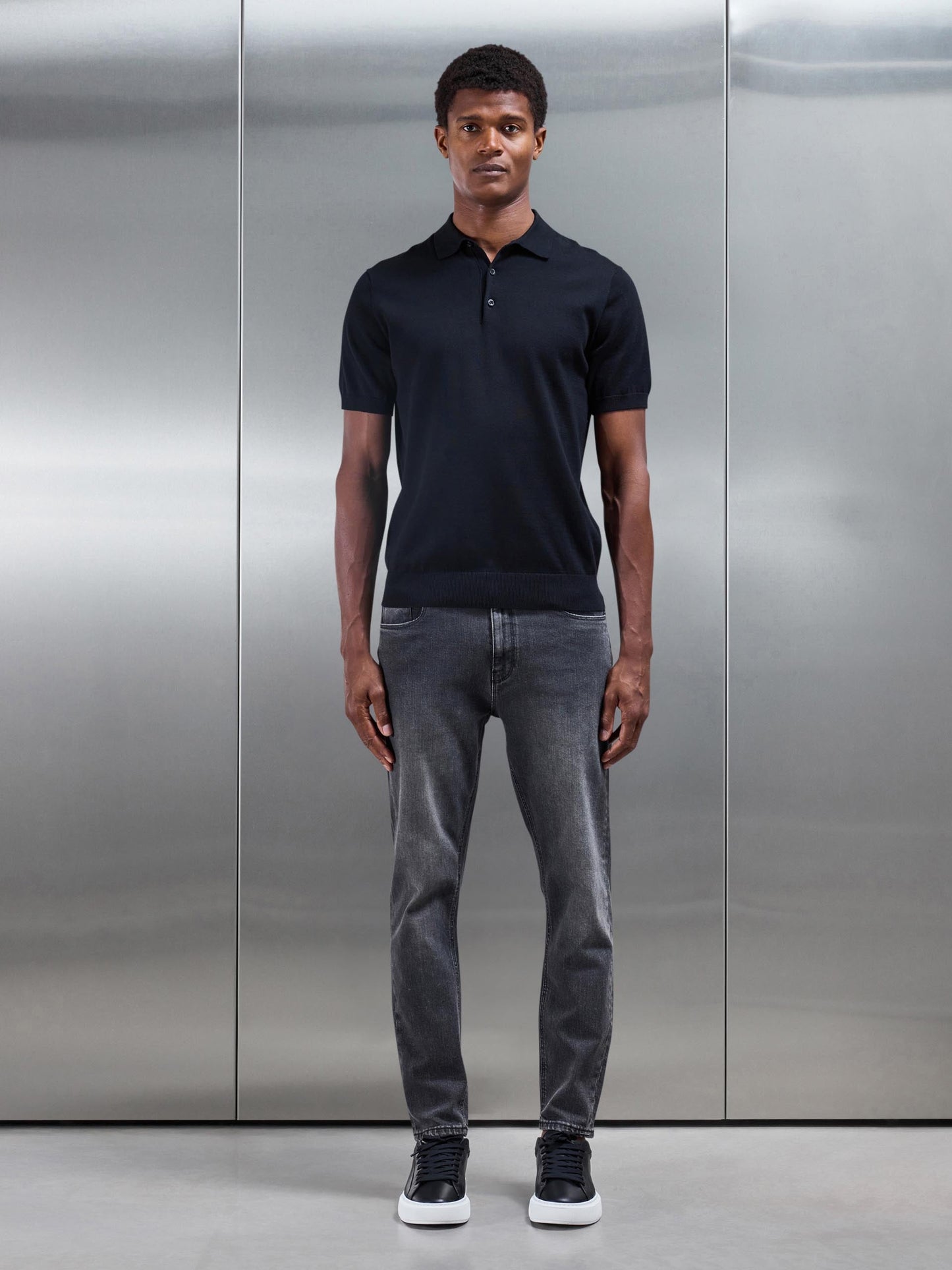 Jean Denim Slim Gris Délavé