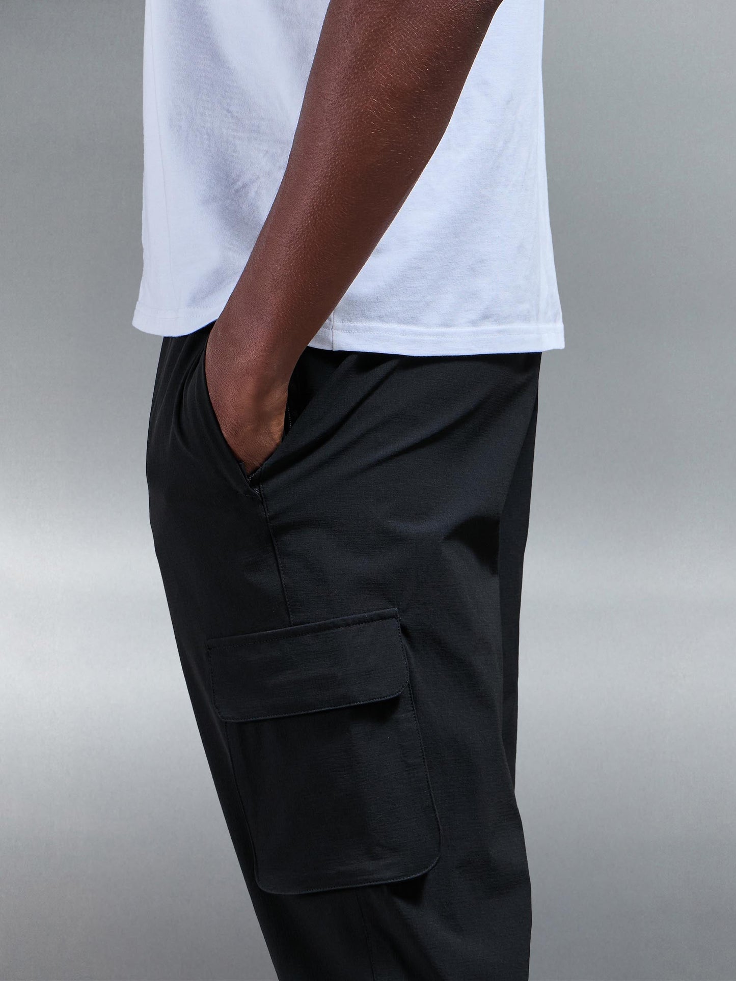 Pantalon Cargo Utilitaire Noir - Style Urbain et Fonctionnel