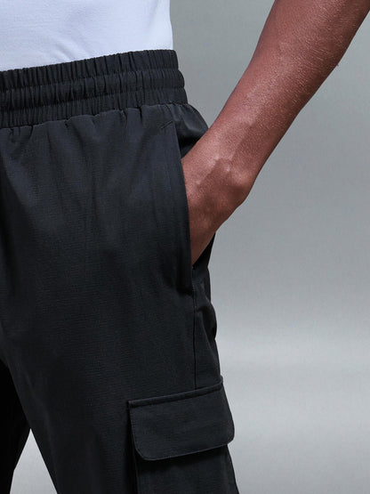Pantalon Cargo Utilitaire Noir - Style Urbain et Fonctionnel