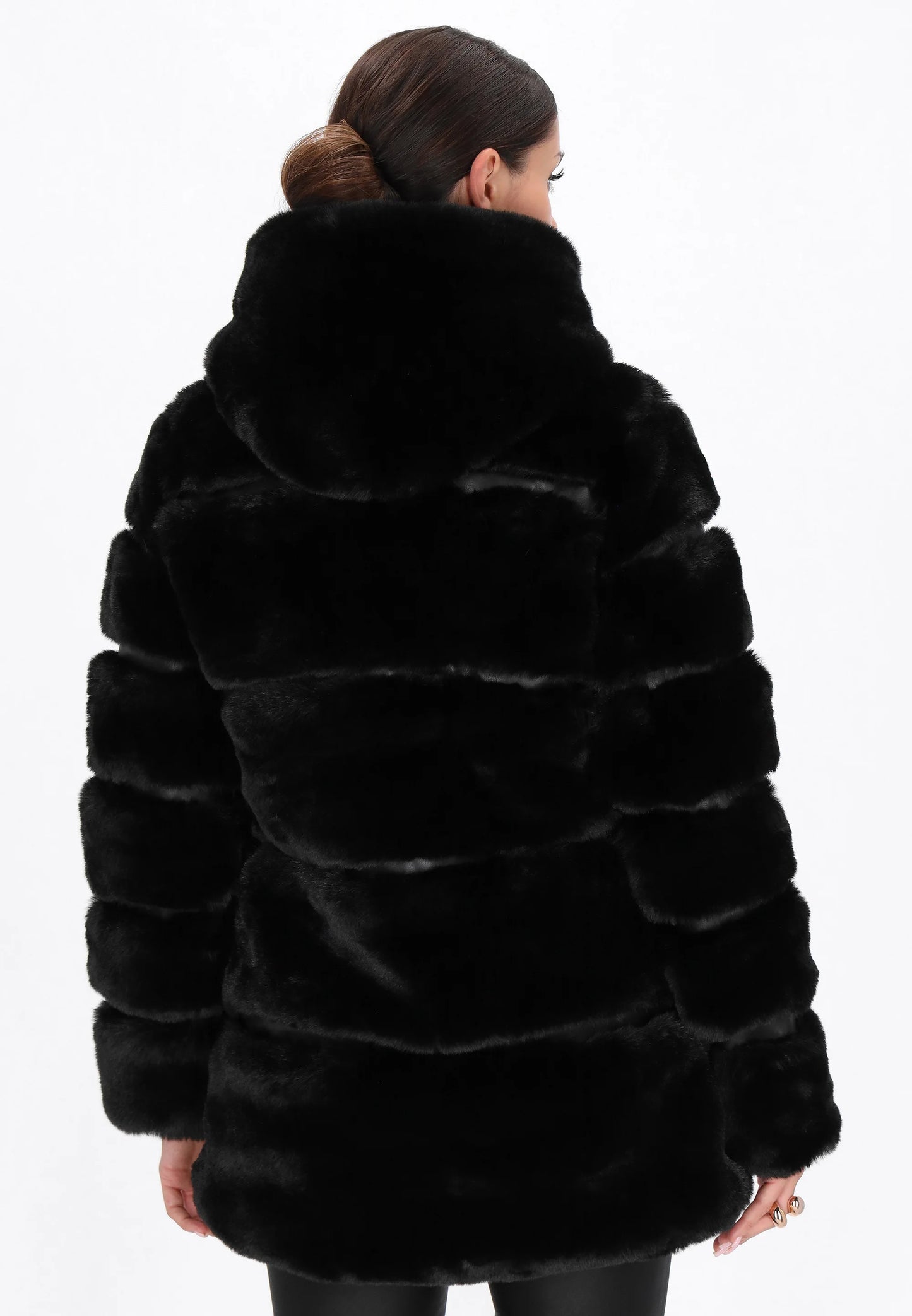 Manteau Femme en Fausse Fourrure | Design Élégant avec Manches Volumineuses