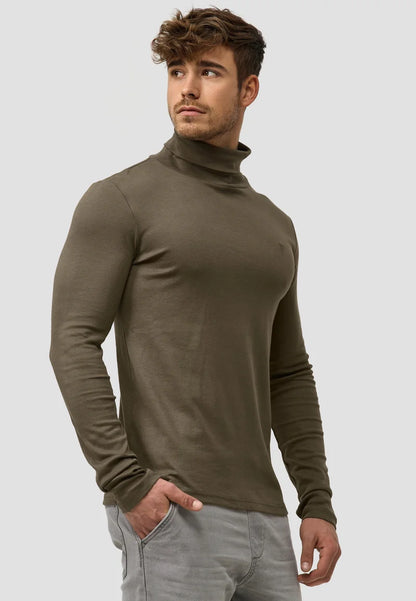 Pull à Col Roulé Homme – Style Minimal et Moderne