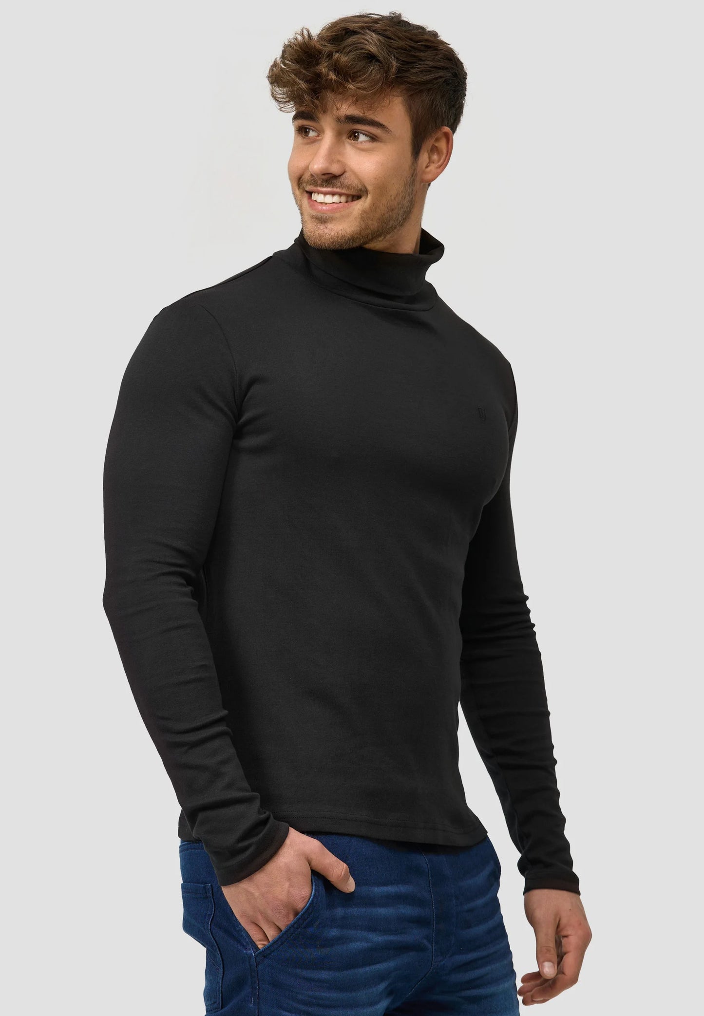 Pull à Col Roulé Homme – Style Minimal et Moderne